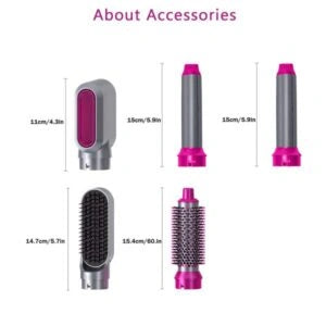 3 in 1 Hot Air Brush Dryer Straightener Curler and Volumizer