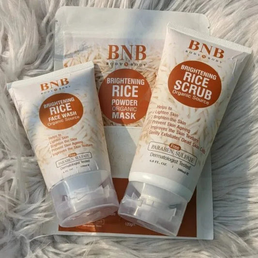 BNB Rice Facial Kit For Glowing Skin Natural Brightening