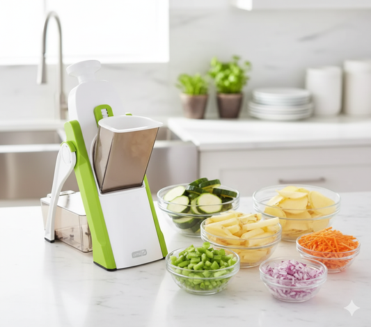 Brava Spring Adjustable Slicer & Dicer Quick, Safe, and Versatile