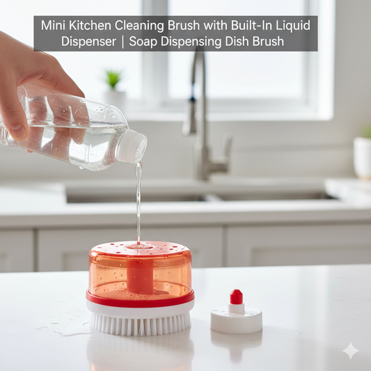 Mini Kitchen Liquid Dish Brush for Daily Kitchen Use