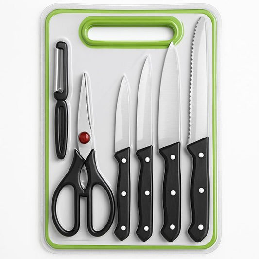 6-in-1 Kitchen Knife Set | Complete Cutting Solution for Every Cook