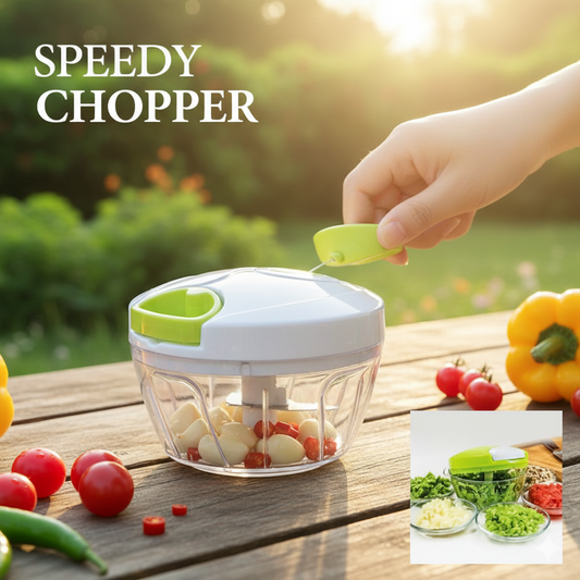 Speedy Manual Food Chopper – Fast, Easy & Mess-Free Vegetable Cutter