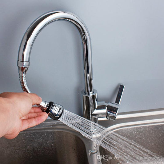 Turbo Flex 360° Flexible Faucet Sprayer for Easy and Efficient Cleaning