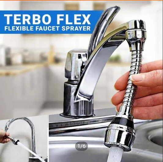 Turbo Flex 360° Flexible Faucet Sprayer for Easy and Efficient Cleaning